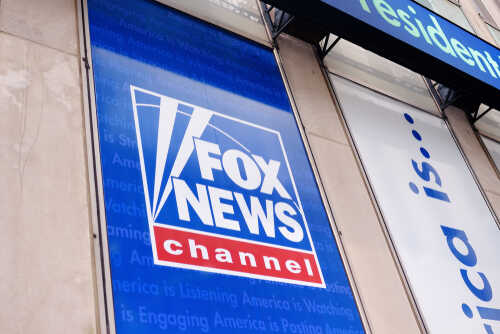New,York,,Usa,-,July,10,,2019:,Signboard,Fox,News