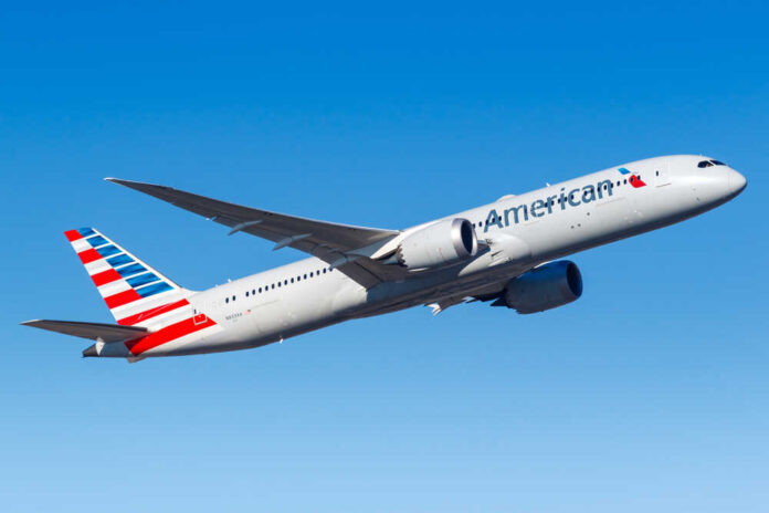 Frankfurt,,Germany,-,February,13,,2021:,American,Airlines,Boeing,787-9