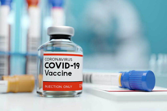 A,Single,Bottle,Vial,Of,Covid-19,Coronavirus,Vaccine,In,A