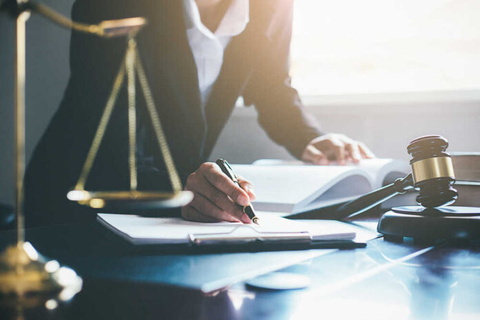 Justice,And,Law,Concept.,Legal,Counsel,Presents,To,The,Client