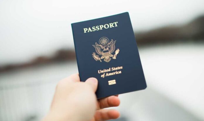 Close-up,Of,A,Us,Passport,With,Immigration,,Visa,,Citizenship,,And