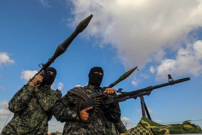 Fighters,From,The,Joint,Operations,Room,Of,Gaza-based,Armed,Palestinian