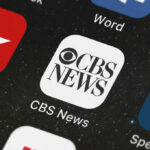 CBS News app icon on smartphone screen