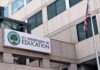 Education Department GUTTED—Treasury Seizes Loans Exterior view of the U.S. Department of Education building with an American flag