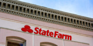 Exterior view of a State Farm insurance agency building