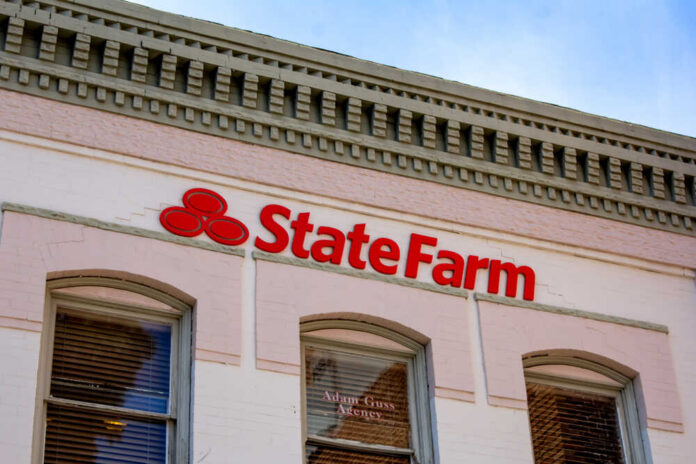 Exterior view of a State Farm insurance agency building