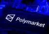 U.S. Troops Entering Iran? 100% Market Odds! Polymarket logo displayed on a blue circuit board background