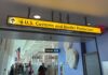 Sign for U.S. Customs and Border Protection at an airport