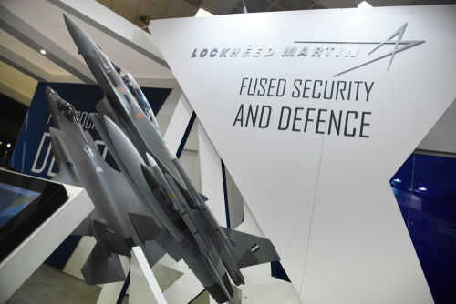 lockheed-martin1180390786 Model airplanes on display with Lockheed Martin branding