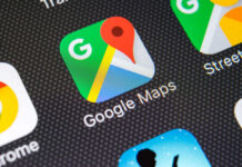 Google Maps app icon on a smartphone screen