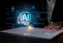 AI Stocks: Wall Street’s New ‘Safe Haven’ Gamble? A hand interacting with a digital tablet displaying AI graphics