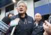 Nvidia Turns South Korea Into AI Power Hub Technology leaders speaking at a press conference
