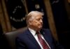 Power Play Risks America’s Hand Against Iran A political figure sitting with a serious expression in a formal setting