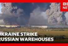 Drone Inferno TORCHES Russia’s ‘Amazon’ Ukraine strike Russian online retail warehouses | BBC News