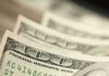 Stack of U.S. hundred dollar bills in close-up