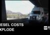 U.S. diesel prices hit record $5.85 a gallon as fuel costs climb
