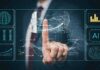 Sacks Dares Big AI: Stop Hiding Behind DC Businessperson touching virtual AI and data analytics interface