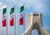 Walkout Shock: Iran Flips Script – Brands America Terrorist Iranian flags beside Azadi Tower in Tehran