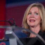 Marsha Blackburn speaking at a podium