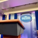 Media Mauling Triggers Sudden West Wing Shock Podium in White House press briefing room