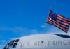 Military GAG Rule? Rare Article 88 Bombshell Hits Trump Critic American flag on U.S. Air Force aircraft against blue sky