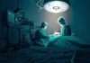 American Surgeons Rewire War-Torn Eyes Surgeons perform an operation under bright surgical light
