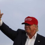 Crowd ERUPTS After Trump’s Bold Kentucky Vow Donald Trump waving in a red cap