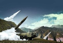 Missile Math Chaos – Interceptor Burn Rate Terrifies Brass mobile missile launcher firing in mountain landscape